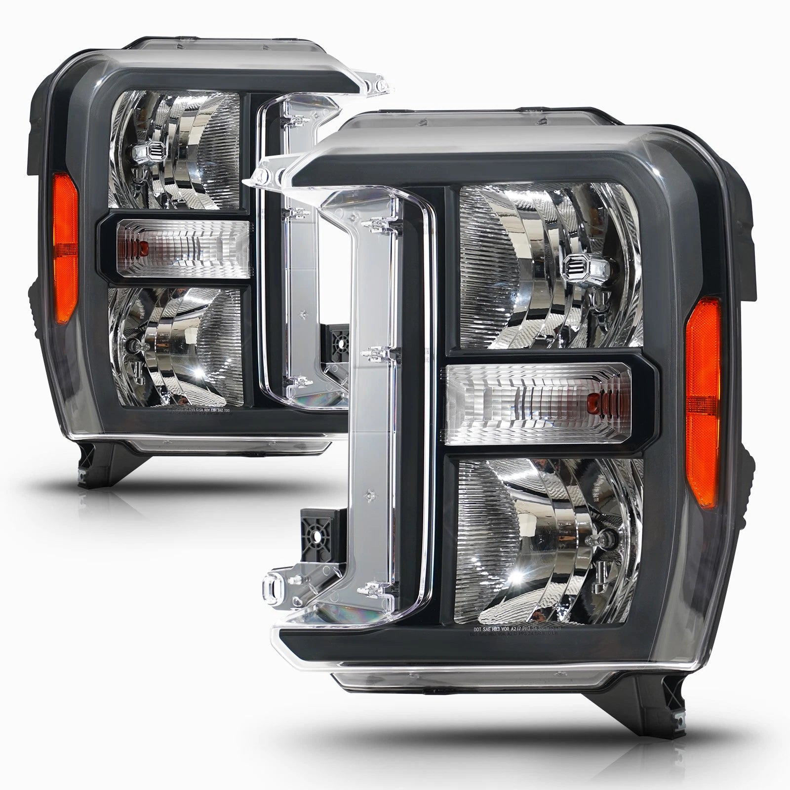 Set of 2 Halogen Headlights for Ford F-250 F-350 SuperDuty (2023–2026)