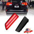 Smoked Rear Bumper Reflector LED Tail Lights for GMC Terrain (2016–2017)