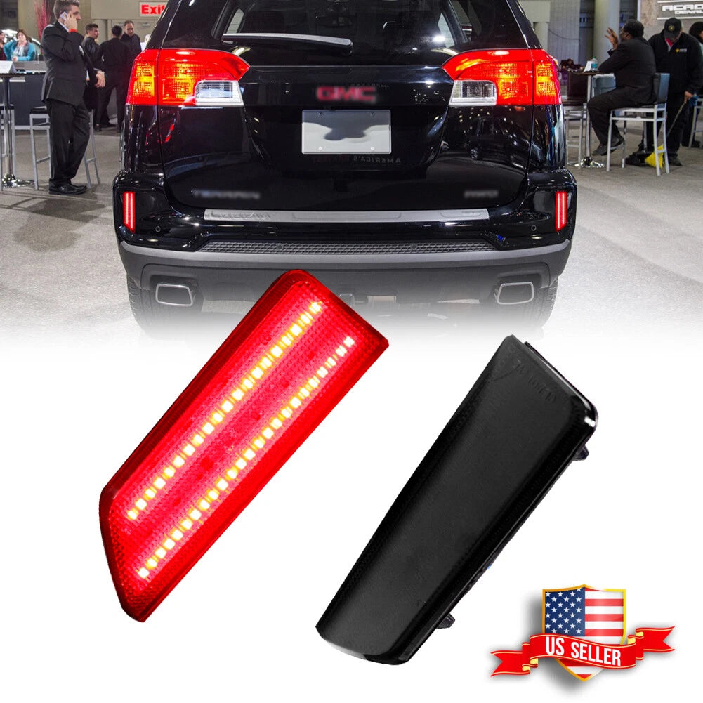 Smoked Rear Bumper Reflector LED Tail Lights for GMC Terrain (2016–2017)