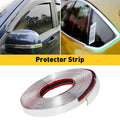 1 Inch Chrome Moulding Trim Strip Door Guard Protector for Universal Cars (16 Ft)