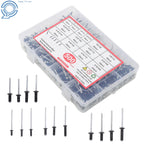 Set of 500 Black Rivets for Automotive Applications (Various Sizes)