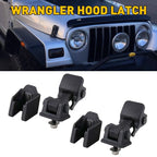 2X Front Locking Latch Catch Hood Kit for Jeep JK Wrangler (1997–2006)