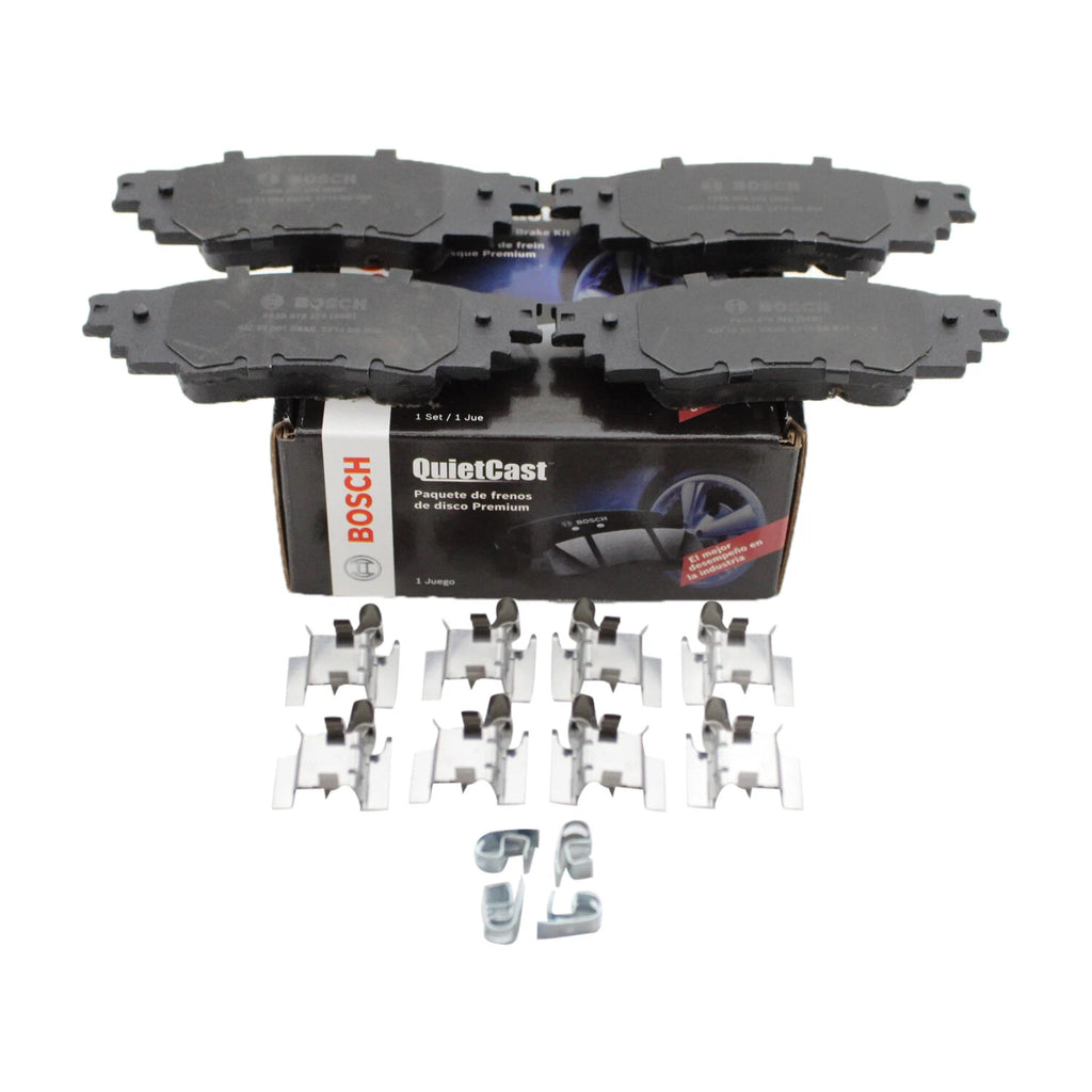 Set of 4 Bosch QuietCast Rear Ceramic Brake Pads for ES350 RX350L UX200 Avalon Camry (2007–2023)