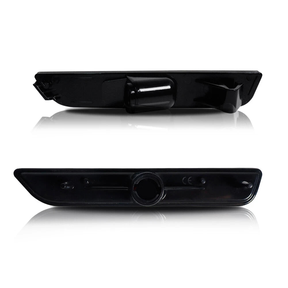 Side Marker Light Housings for Ford Mustang (2010–2014) Black Lens
