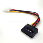 4-Pin Male to SATA 15-Pin Female Power Adapter for IDE HDD Upgrade