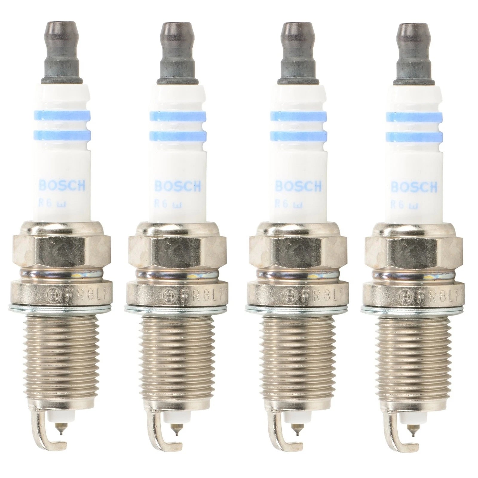 Set of 4 Bosch Double Platinum Spark Plugs for Toyota Mazda Jeep Kia Honda