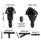 2X Windshield Washer Nozzle Hose Kit for Honda Civic CRV (2001–2006) 76810S10A02