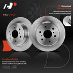 Set of 8 Rear Brake Disc Rotors & Pads for Chevy Silverado GMC