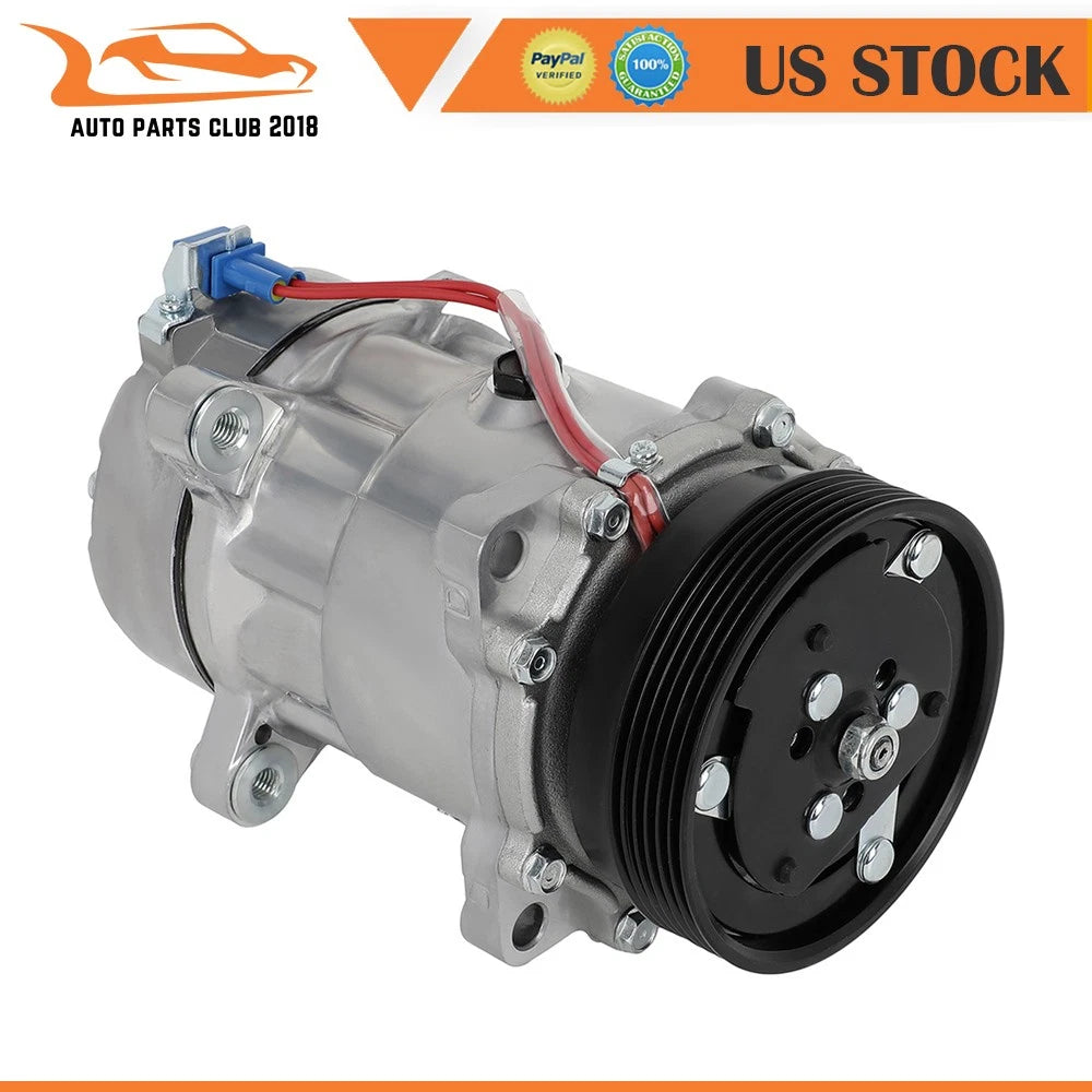 A/C Compressor w/ Clutch for Volkswagen Golf Jetta Cabrio (1993–1999)