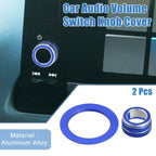 2 x Media Volume Switch Knobs Engine Start Covers for Honda Civic (2022-2023)