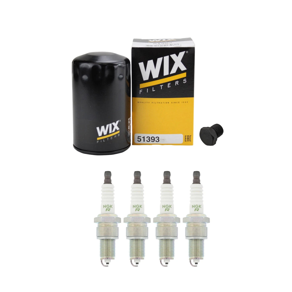 Wix Engine Oil Filter & NGK V-Power Spark Plugs for Audi 4000 (1980–1987)