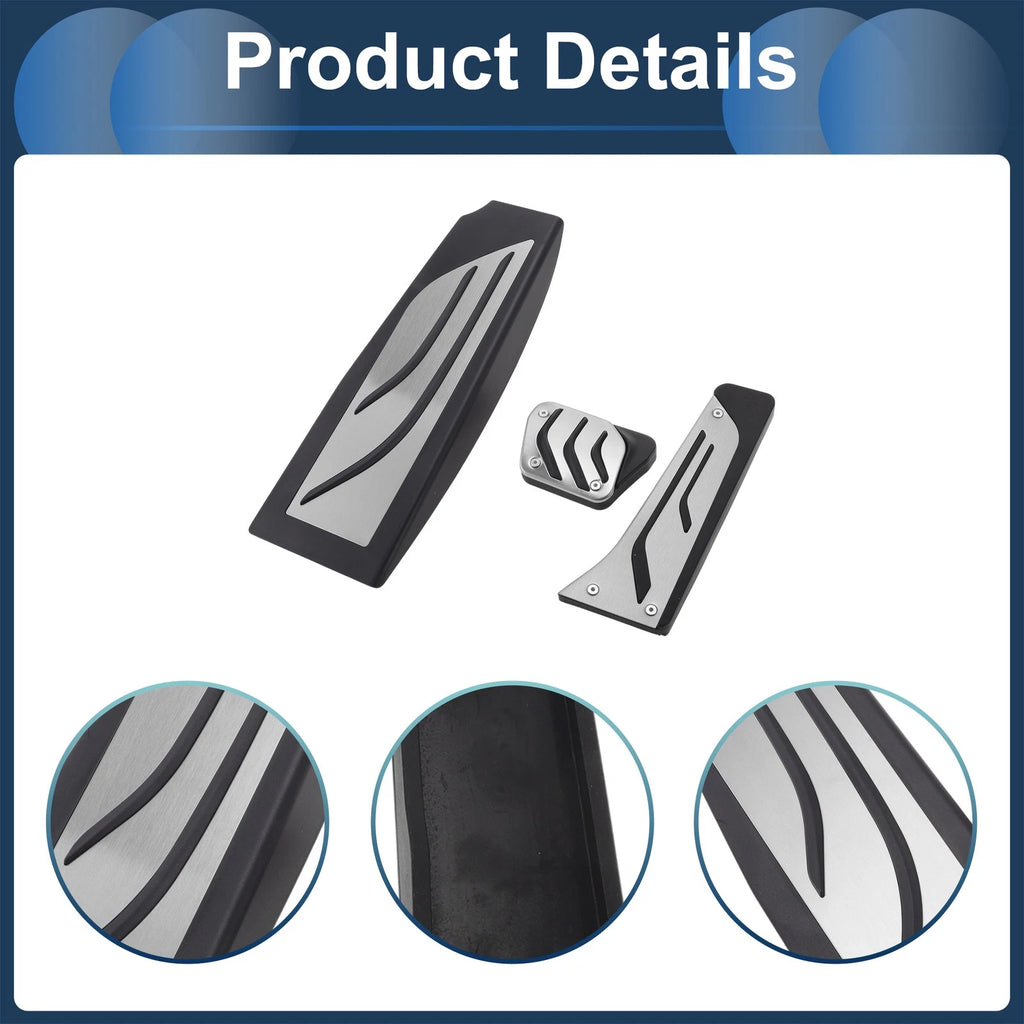 3 Pcs Accelerator Pedal Covers for BMW 5 Series E60/E61 (2004–2010)