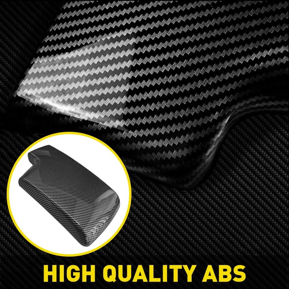 Carbon Fiber Console Armrest Box Panel Cover for BMW 3-Series E90 (2005–2012)