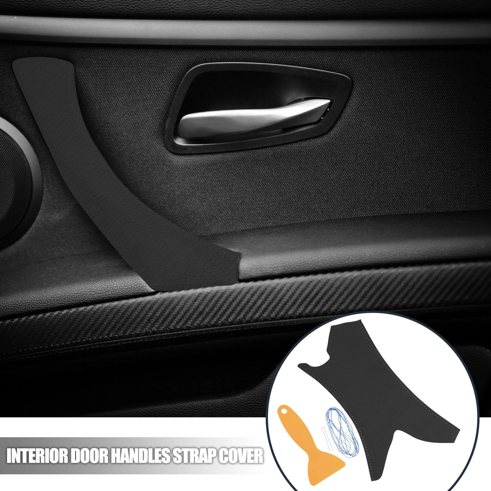 Right Side Door Handle Cover for BMW 3 Series E90 E91 E92 (2007–2013) Black