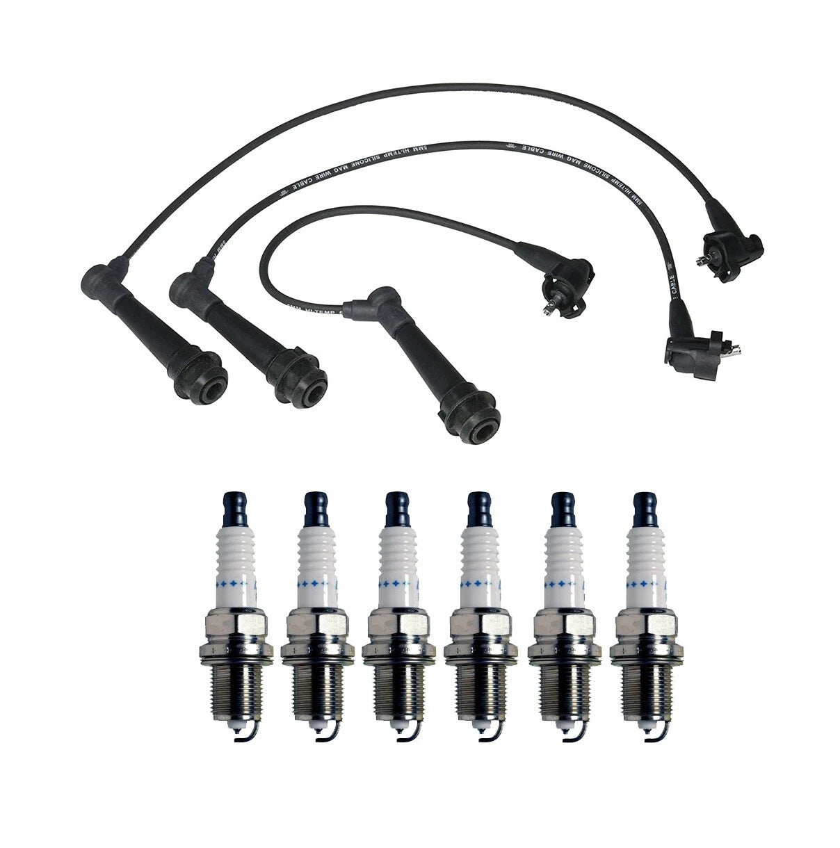 Denso Wire Set & Double Platinum Spark Plug Kit for Lexus GS IS300