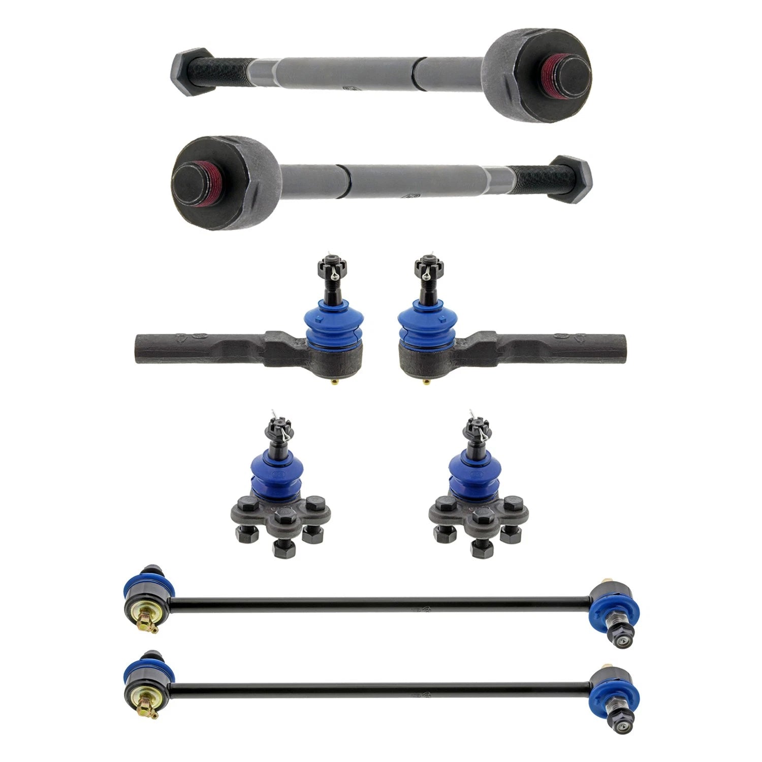 Set of 2 Mevotech Supreme Front Inner Outer Tie Rod Ends Sway Bar Kit for Uplander (2005–2008)