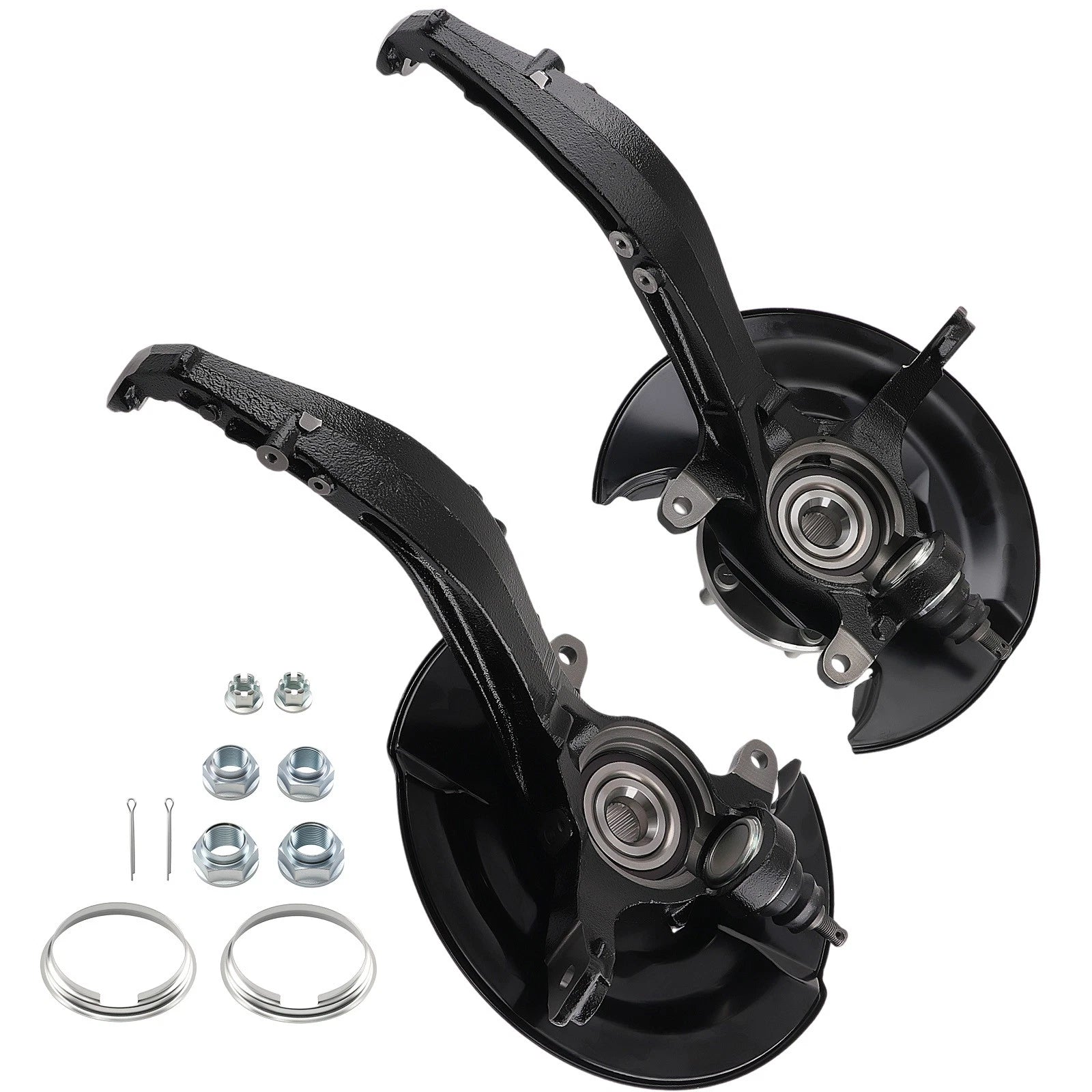 2X Front Steering Knuckle & Hub Bearing Assemblies for Honda Accord (2003–2007)