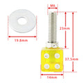 Set of 4 M6 Plastic License Plate Frame Screws Bolts Yellow for Universal