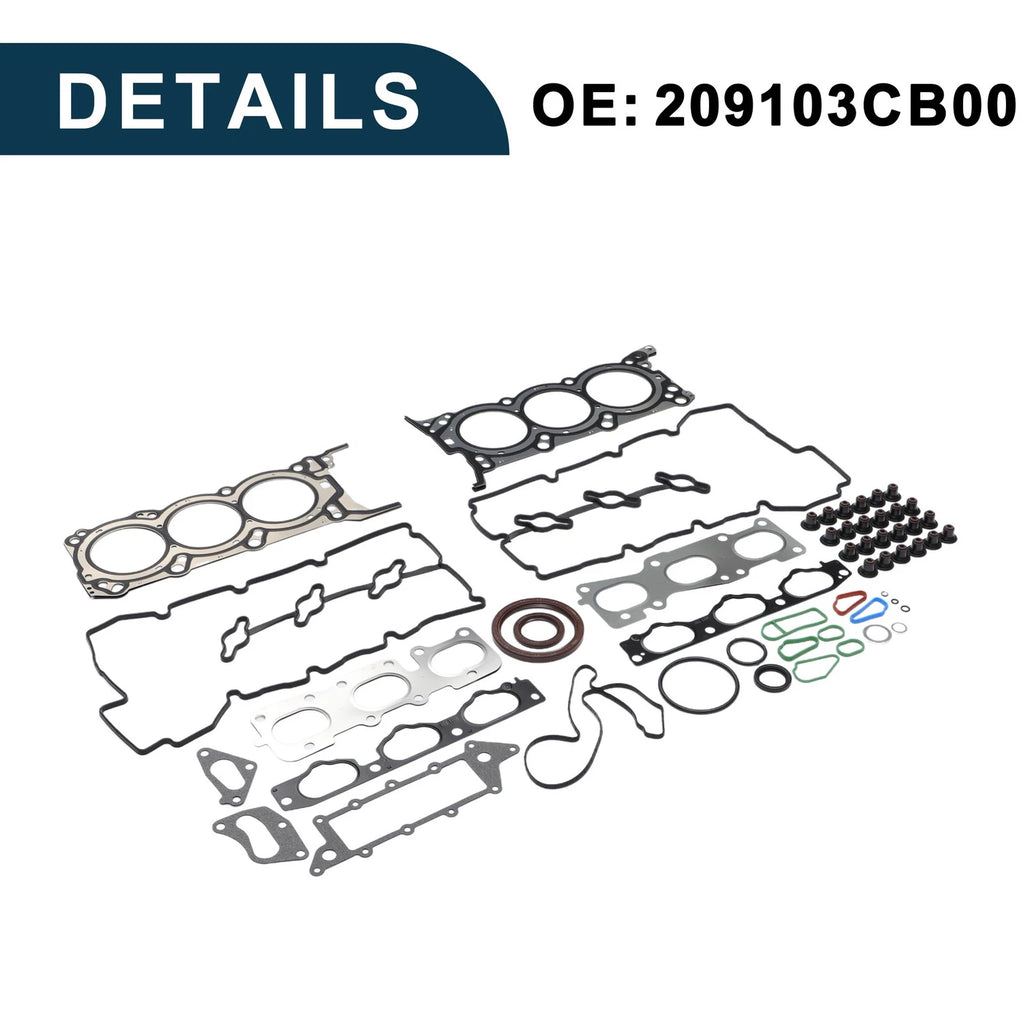 Cylinder Head Gasket Kit No. 209103CB00 for Hyundai G6DB 