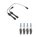 Denso Wire Set & 4 Iridium Power Spark Plugs for Mazda Miata (1990–2005)