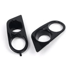 2X Glossy Black Front Fog Light Cover Grille for BMW E46 M3 (2001–2006)