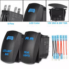 5 Pin Rocker Switch Set for Vehicle Lighting