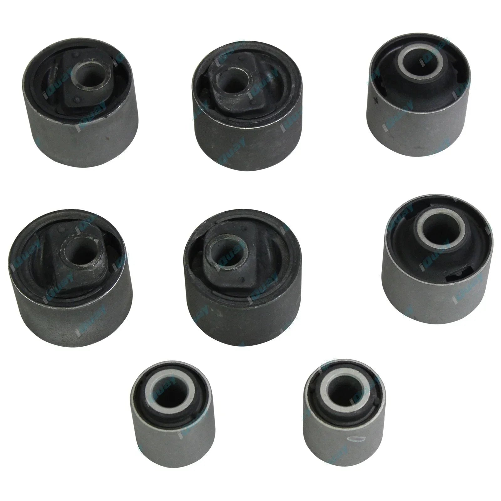 8pce Front Suspension Offset Castor Radius Arm Rubber Bush Kit for Landcruiser