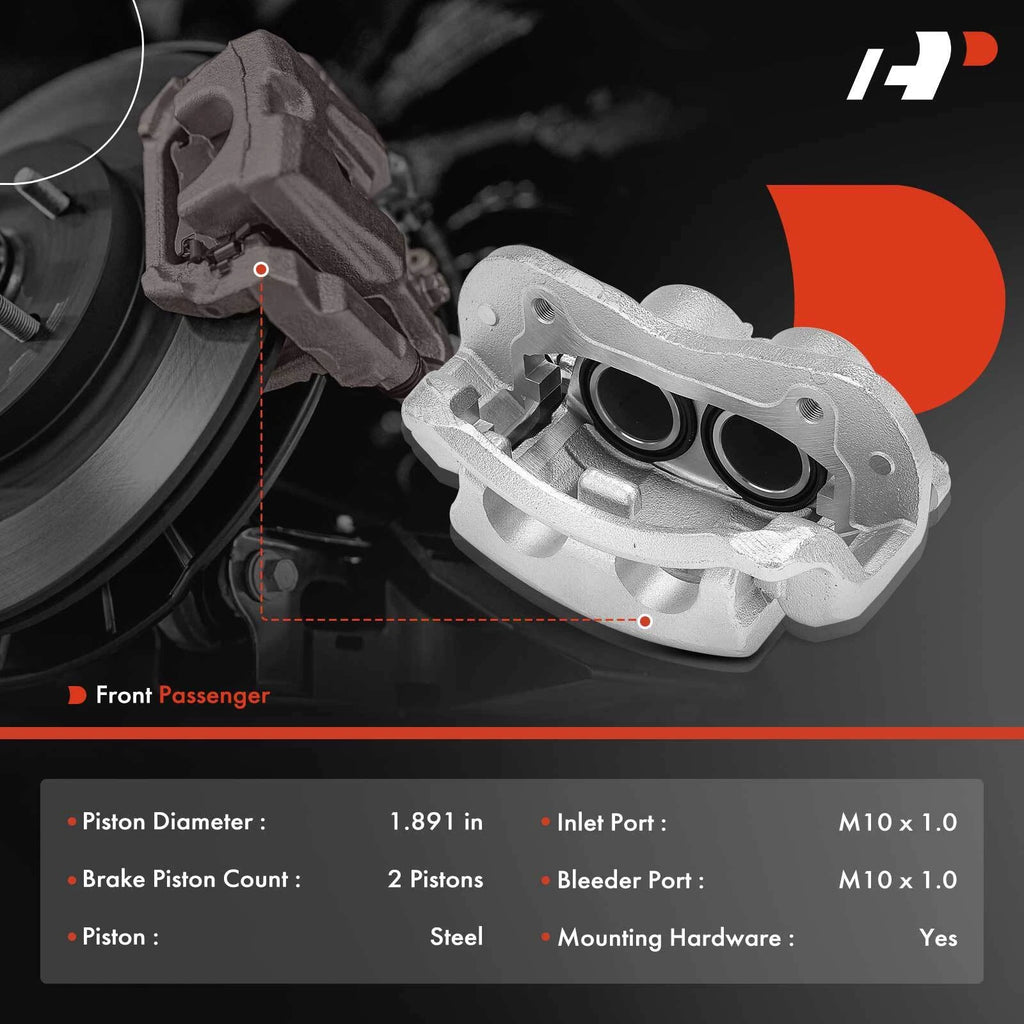 Front Right Disc Brake Caliper with Bracket for Kia Sorento (2003-2009)