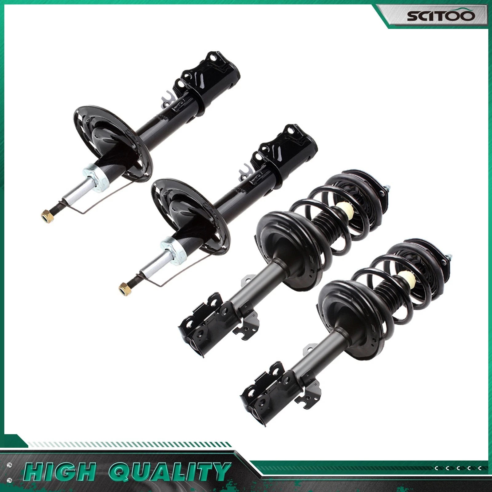 Front Complete Struts & Rear Shocks for Toyota Camry (2007–2011)
