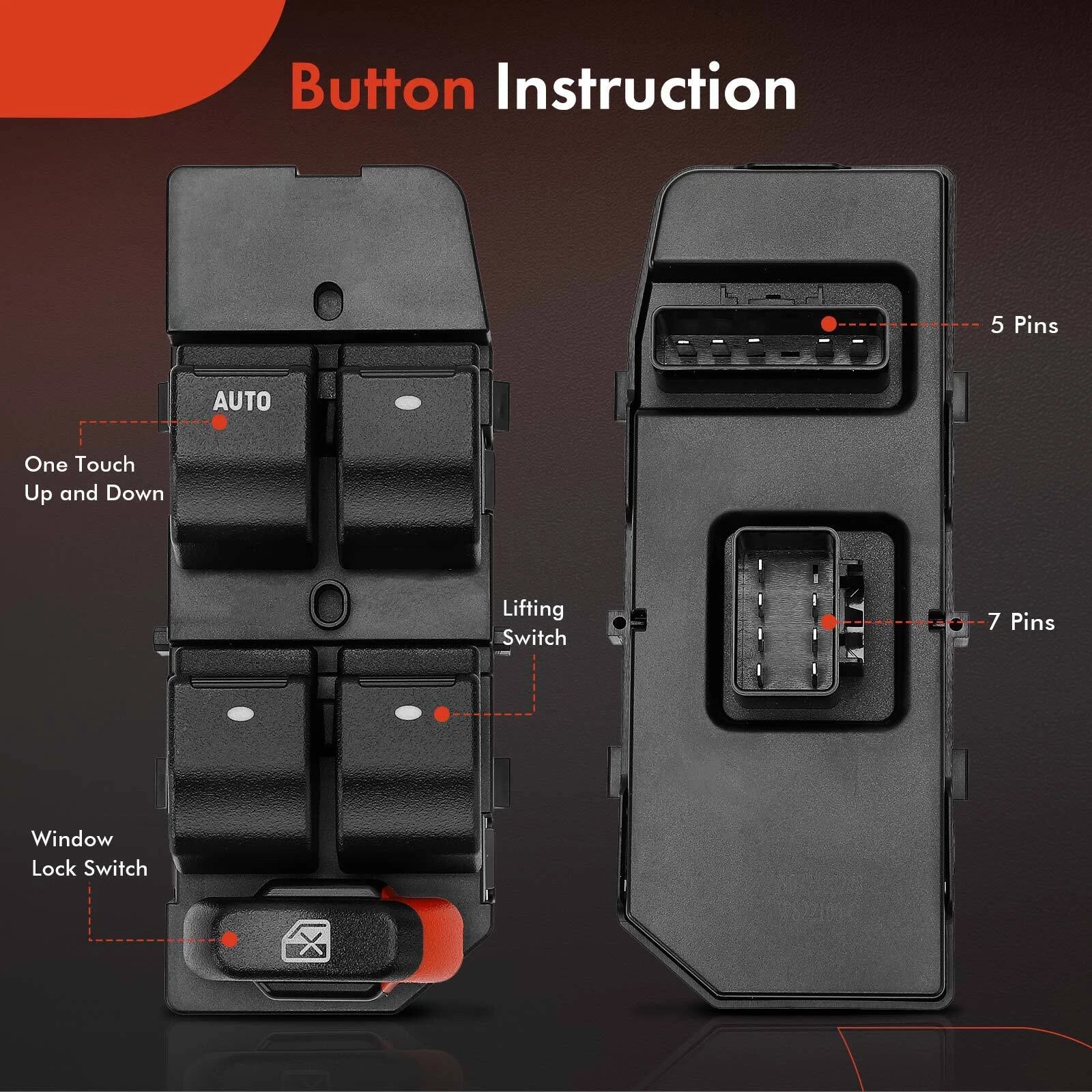 Power Window Switch for Chevy Impala (2014-2016)