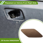 Washer Nozzle Cover Cap for Porsche Cayenne 2011-2014 (2 x Brown)