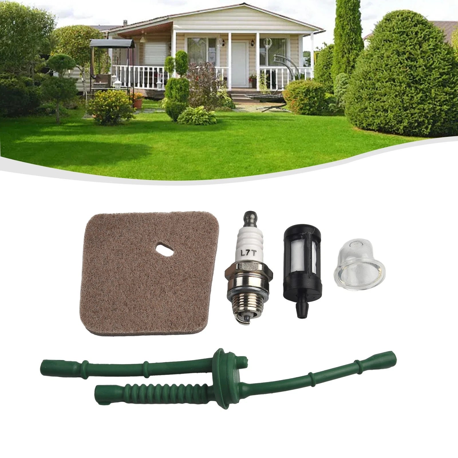 Air Filter + Fuel Line Filter for Stihl FS38 FS45 FS46 FS55 KM55 (N/A)