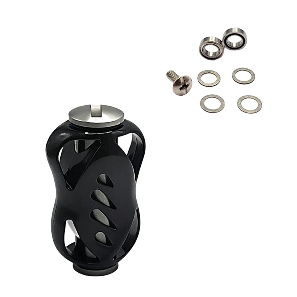 Set of 2 Carbon Fiber Knobs for DAIWA S Series Fishing Reels (35.4x21.3mm)
