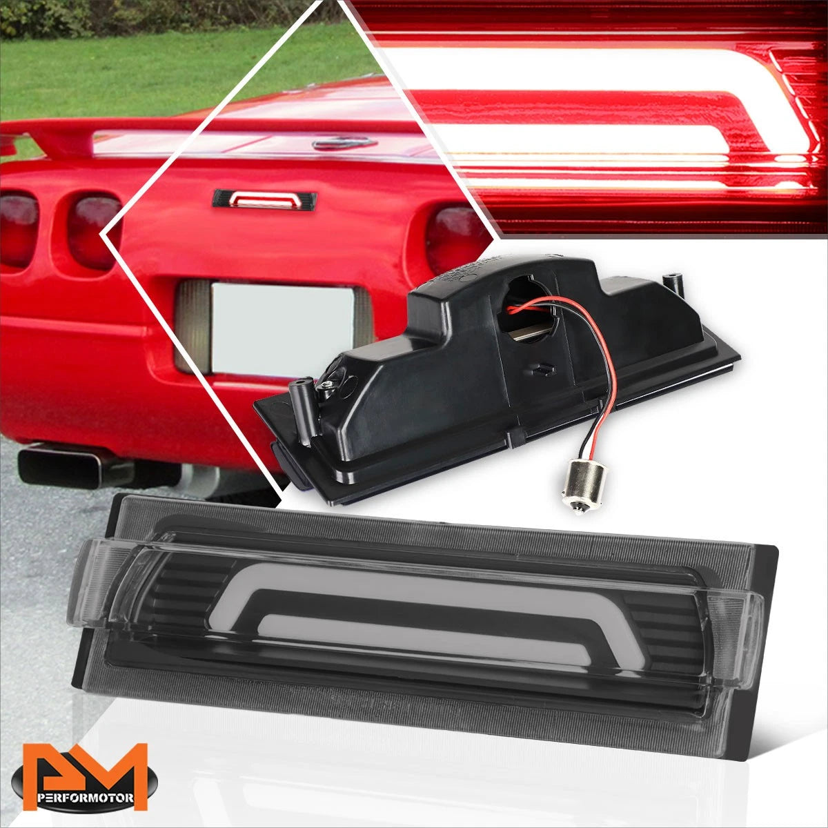3D LED Tail Brake Light for Chevy Corvette (1991–1996)