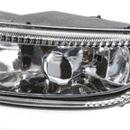 Chrome Bumper Fog Light Lamp Set for Toyota Corolla (2001–2002) W/Bulbs