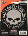 Willie G Skull Chrome Sticker Decal for Harley-Davidson (8123)