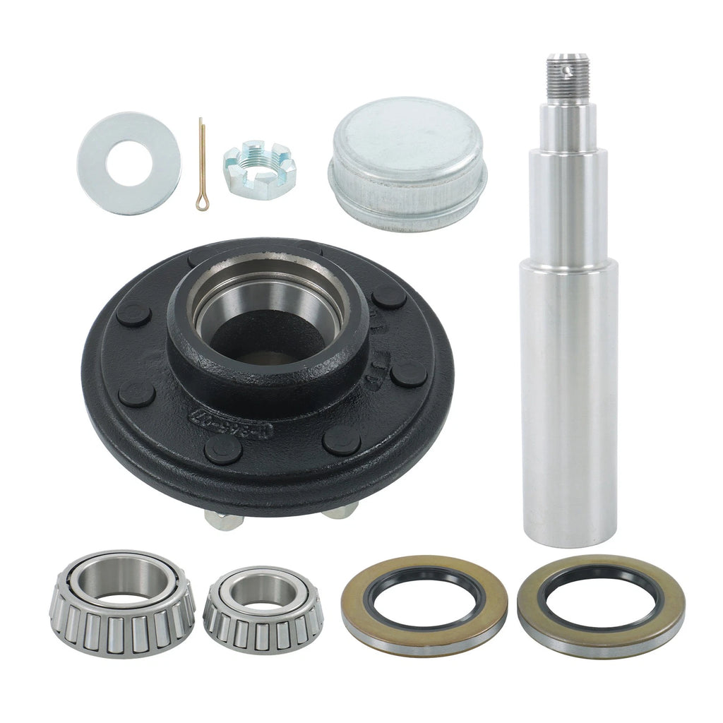 8 on 6.5 Wheel Kit for 7000lbs Axle & Circular Spindle (Fits Multiple Models)