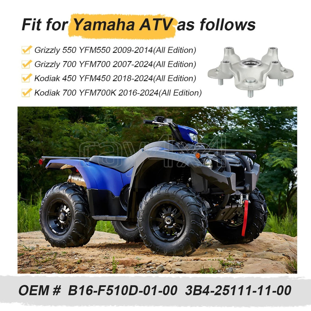 Front or Rear Wheel Hub for Yamaha Kodiak 450 YFM450 4x4 (2018–2024)