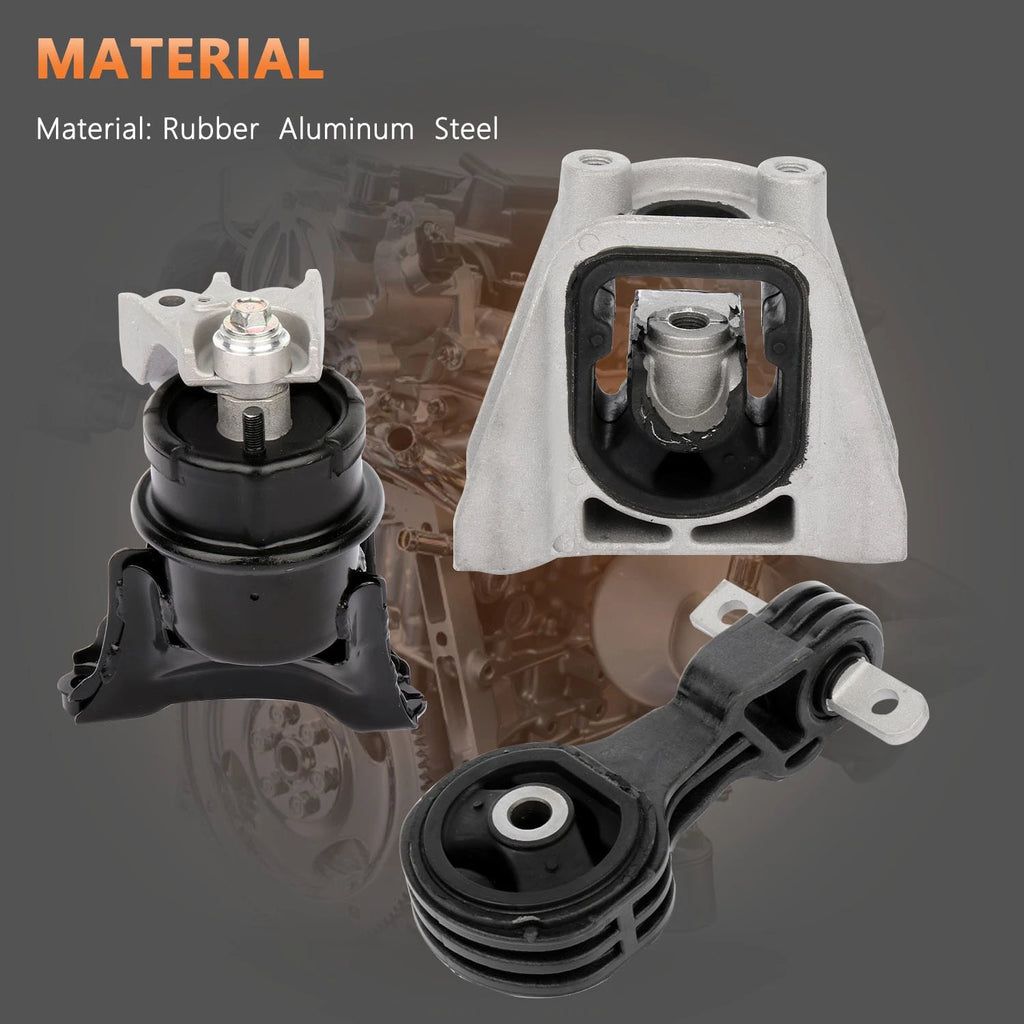 3pcs Engine Transmission Mounts for Honda Civic 1.3L Hybrid (2006–2011)