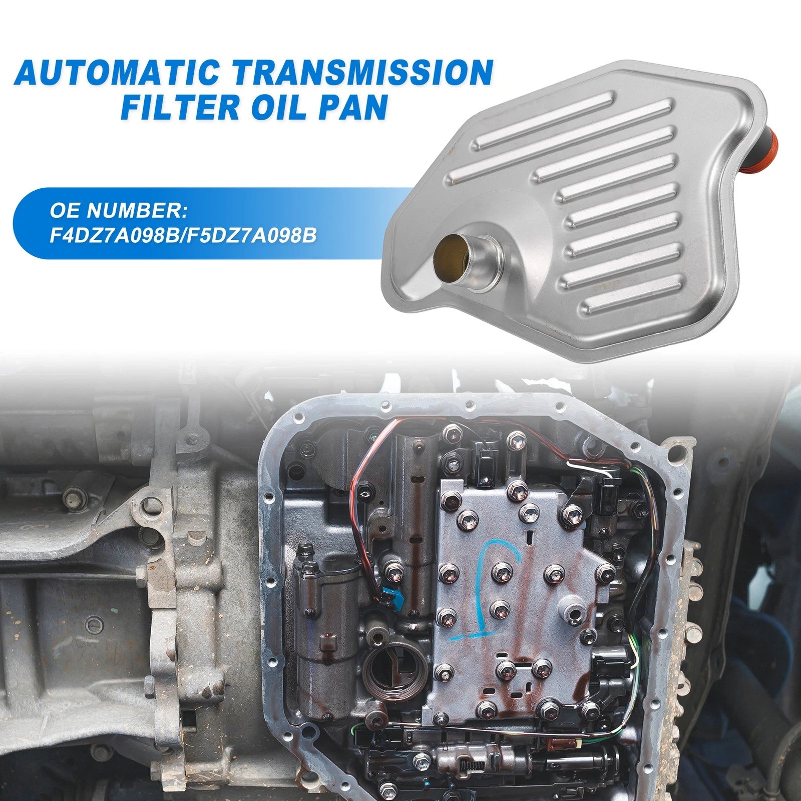 AOD-E Transmission Fluid Filter for Ford F-150 (1997–2003) F6AZ7A098AA