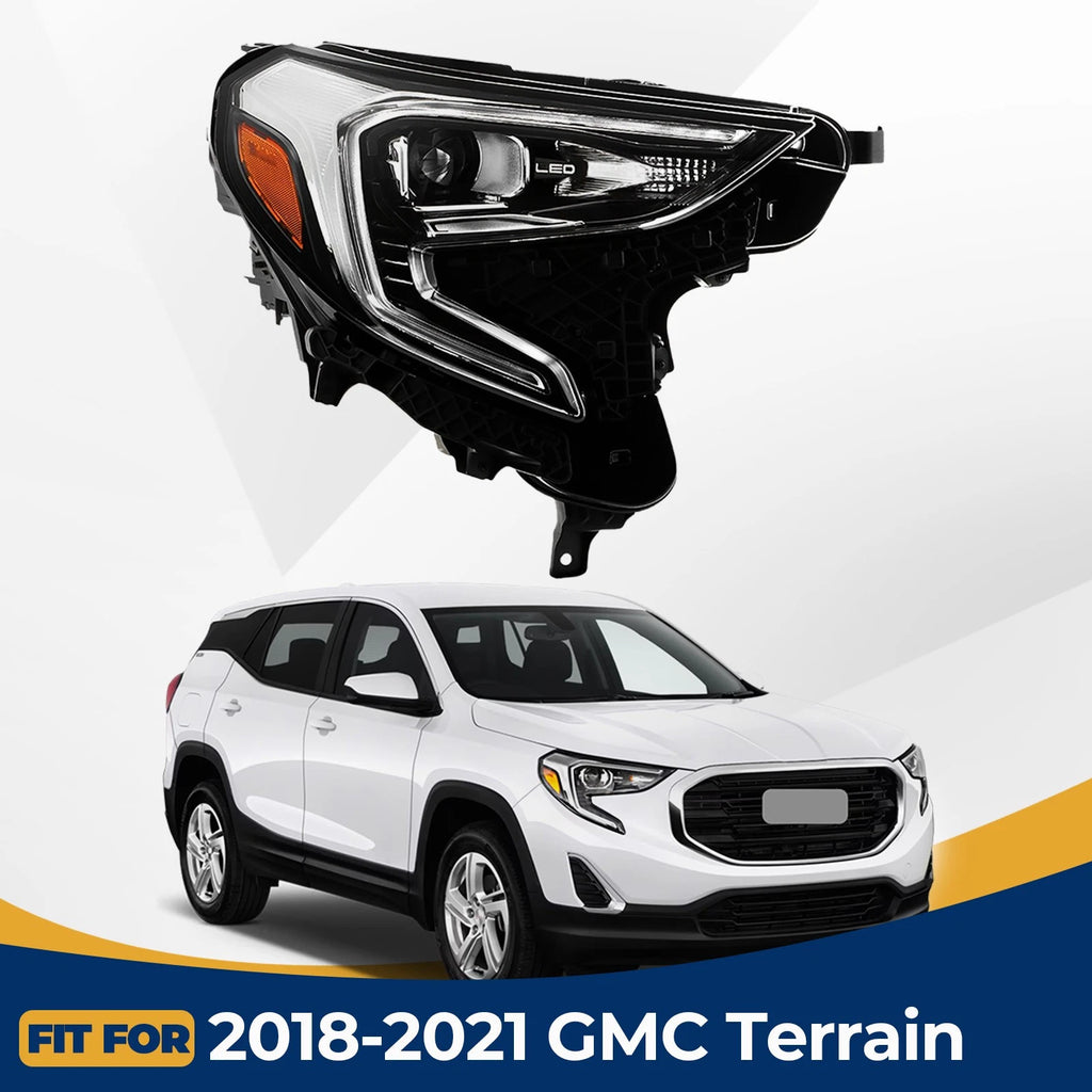HID/Xenon Headlight for GMC Terrain (2018–2021) w/LED DRL, Passenger Side