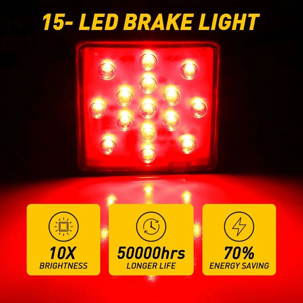 LED Brake Trailer Hitch Light for Truck (Towing, Waterproof)