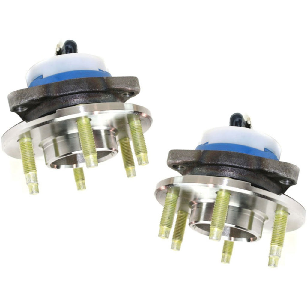 Set of 2 Wheel Hubs for Cadillac CTS (2004–2007) Rear 6 Lug with Bearing & Sensor