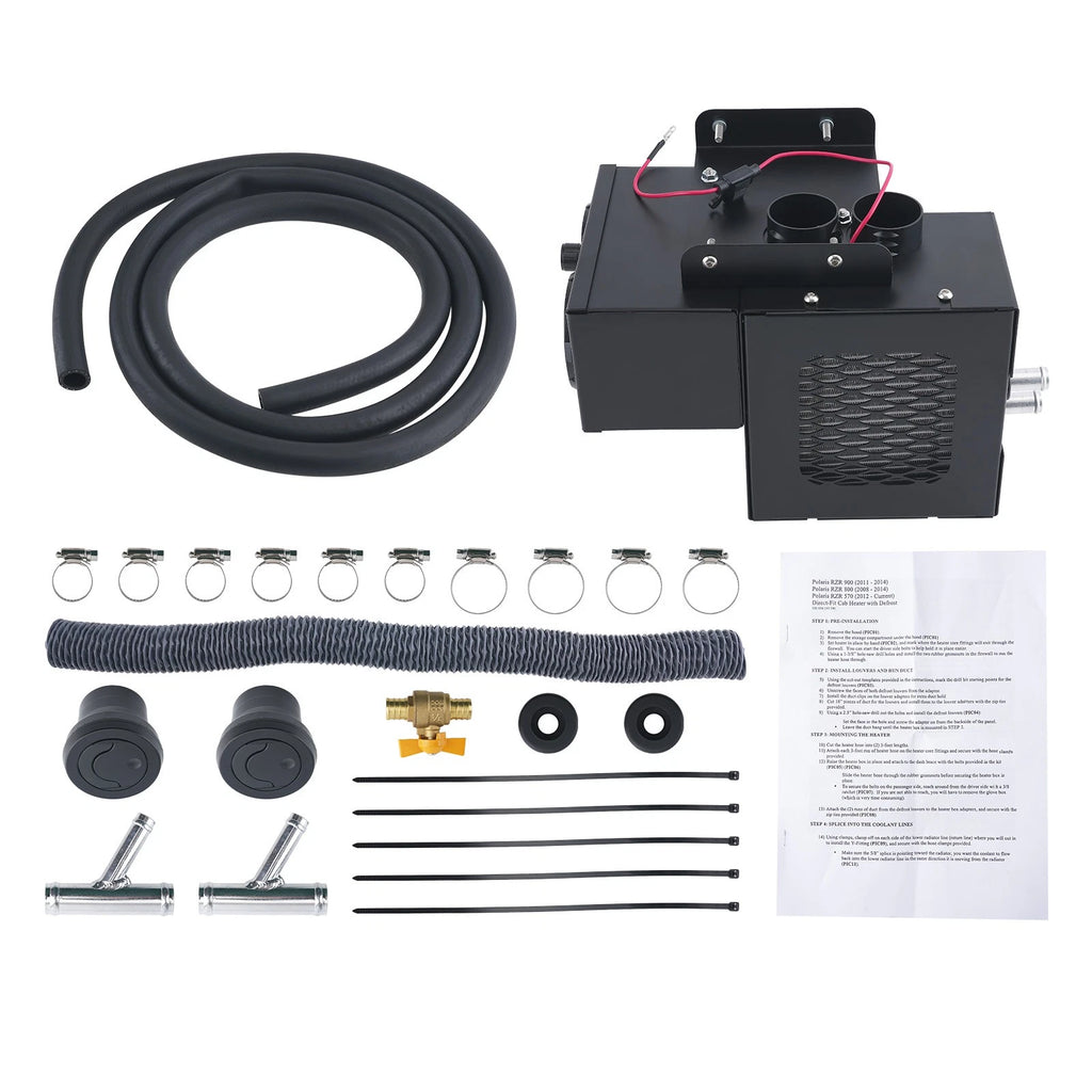 Cab Heater w/ Defrost & Power Steering Kit for Polaris RZR 800 (2008–2014) SSHK14500