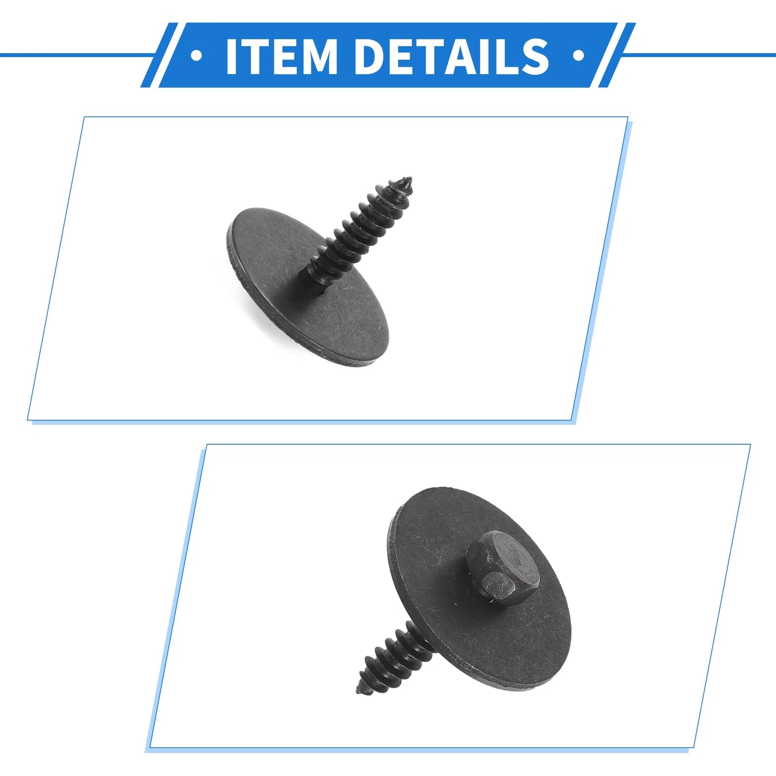 10 Pcs Fender Liner Splash Shield Bumper Cover Screw for Mercedes-Benz A220 (2019–2023)
