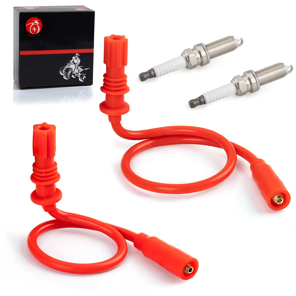 Spark Plug & Wire Set for Polaris Scrambler Sportsman 1000 (2014–2024)