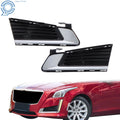 Set of 2 Fog Light Covers for Cadillac CTS (2014–2019) Chrome