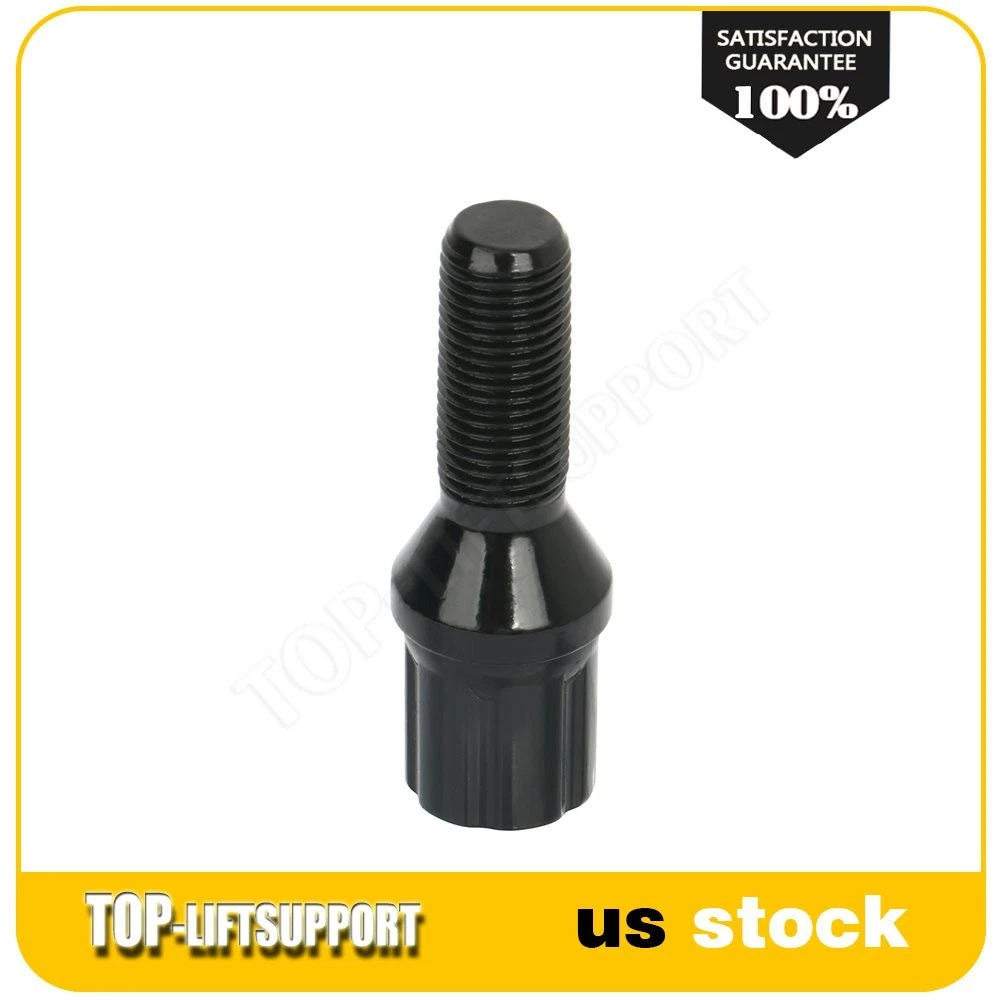 Set of 20 Black Wheel Lug Bolts M12x1.25 for Jeep Renegade, Dodge