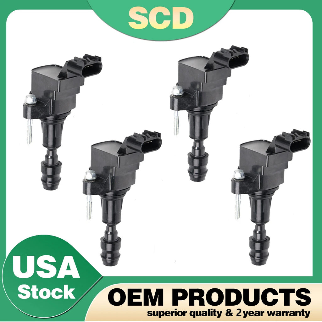 Set of 4 Ignition Coils for Chevrolet GMC Buick Pontiac 2.4L 2.2L I4