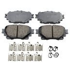 Set of 4 Akebono ProACT Rear Ceramic Brake Pads for Toyota Corolla Highlander Sienna (2014–2021)